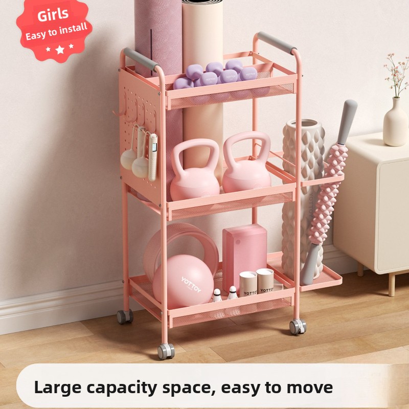 Sports Equipment Trolley - Minimalist Demir Depolama Rafı Çok Katmanlı