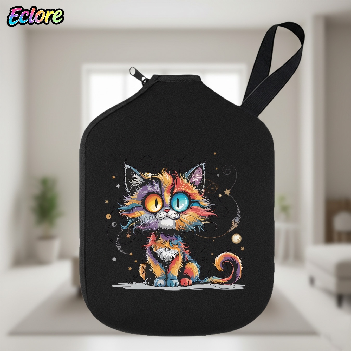 Sports Equipment Game - Galaxy Star Cat Pickleball Raket Çantası